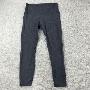 Lululemon Align Pant II 25" Mini Heathered Herringbone Heathered Black White